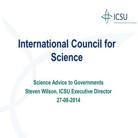 Strengthening international science for the benefit of society