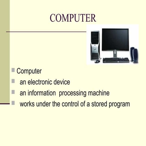 Basics of a computer | PPT