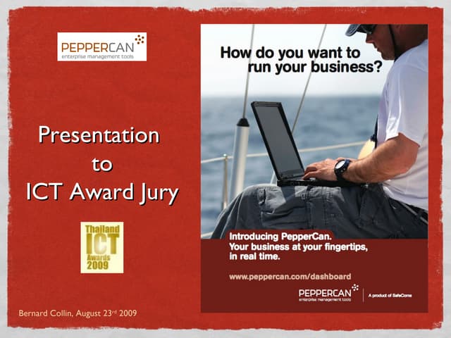 Introducing Peppercan. Business at your fingertips in real-time.
