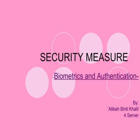 Ict Biometrics & Authentication