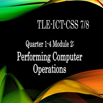 ICT-CSS_ WEEK 3_INTRODUCTION TO COMPUTER.pptx | Desktops | Computing