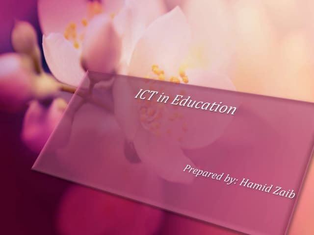 ICT in Education ppt