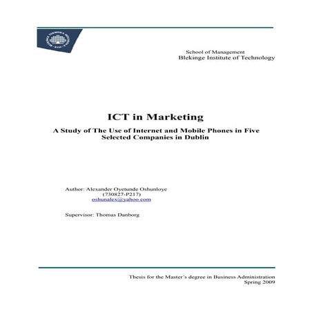 Ict in-marketing
