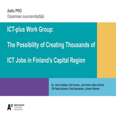 Service Design Breakfast - Catalyzing the birth of ICT-based growth ecosystem...