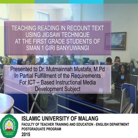 ICT - Based Instructional Media For Reading Skill