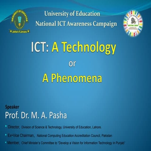 Ict technologyor phonomena