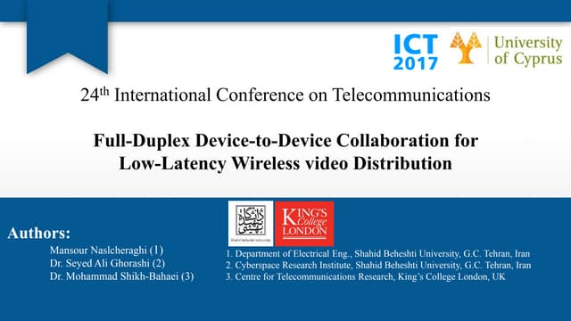 International Conference on Telecommunications