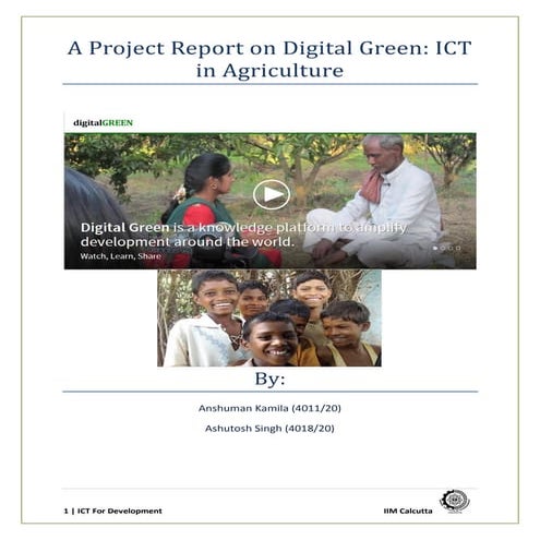 ICT for development - Digital Green