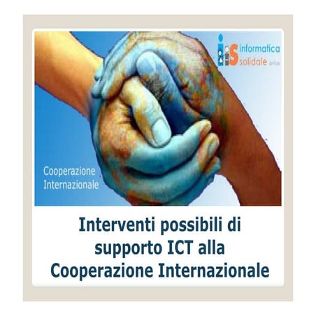 [OINP2014] Claudio Tancini, Informatica Solidale "Interventi possibili di sup...