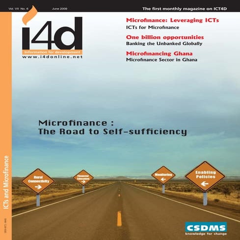 Indiamicrofinance.com I I4D Magazine I June09 Microfinance India