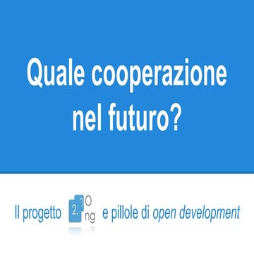 [OINP2014] Serena Carta, ONG 2.0 "Quale cooperazione nel futuro?"