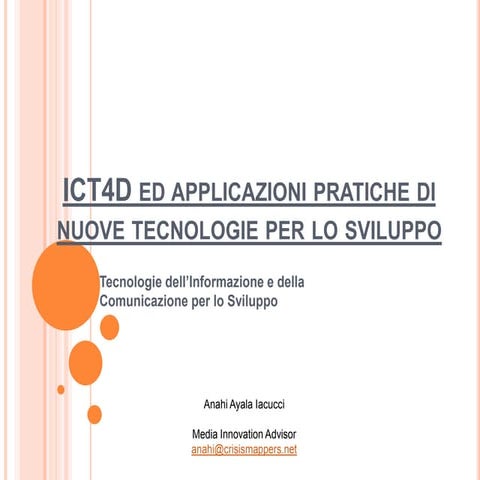 Ict4 d prima parte