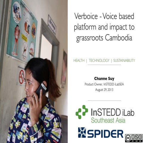 Verboice - Voice based platform and impact to grassroots Cambodia