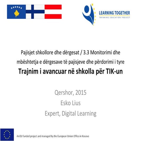 Ict advanced program and objectives alb