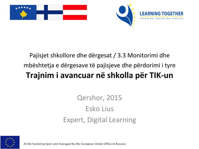 Ict advanced program and objectives alb