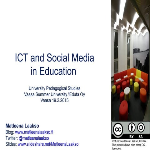 ICT and Social Media in Education 