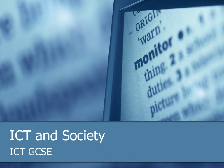 Ict and society