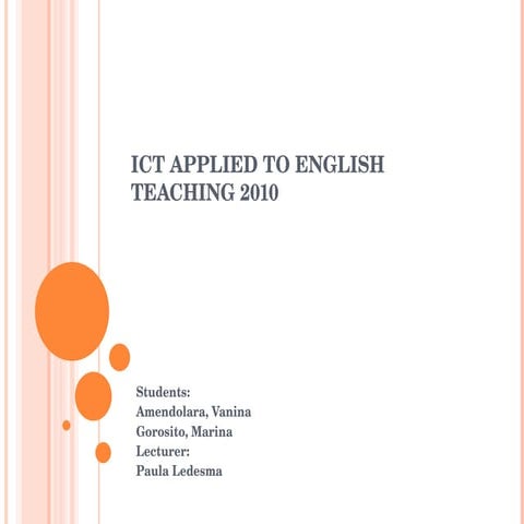 ICT applied to English teaching