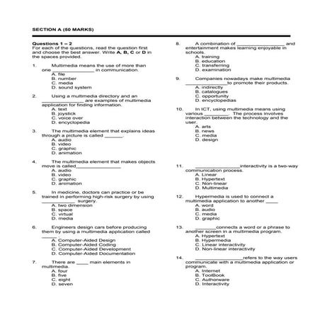 Ict assessment 1 2013