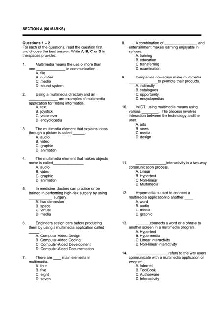 Ict assessment 1 2013