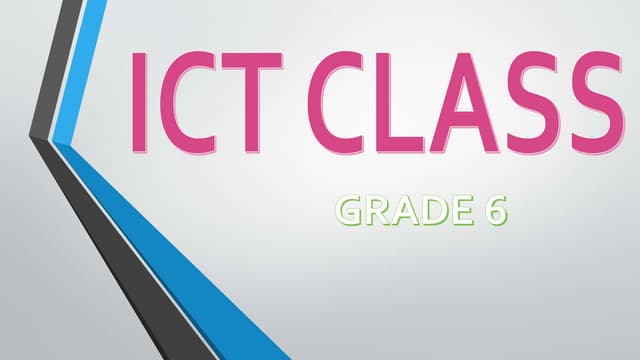 ICT CLASS grade 6 chapter 1.pptx