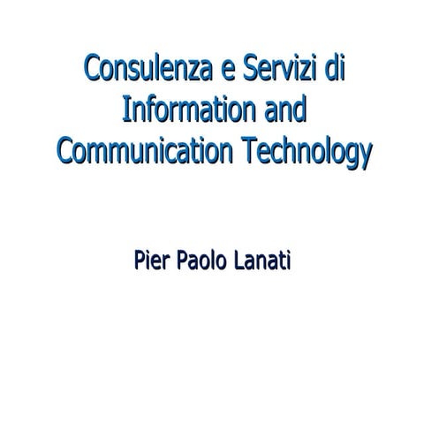 Ict Consulltancy Pier Paolo