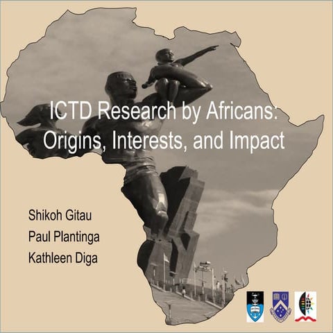 ICTD Research by Africans: Origins, Interests, and Impact