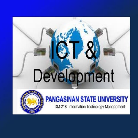 ICT and Development: Does access to advanced ICT benefit  the poor?