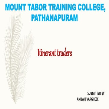 itinerant traders