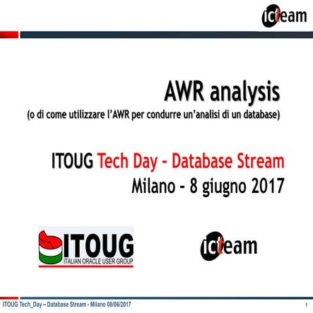 AWR analysis (o di come utilizzare l’AWR per condurre un’analisi di un ...