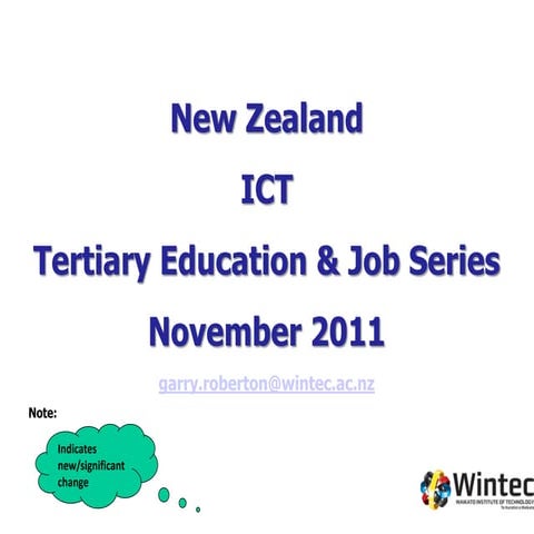 Ict education  job trends nov 2011
