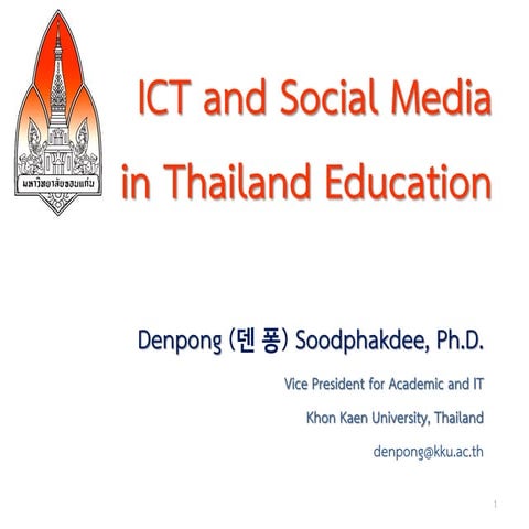 ICT and Social Media in Thailand Education