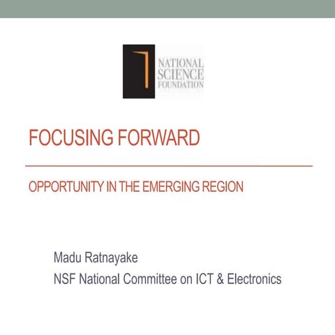 ICT Opportunity in the Emerging Regions