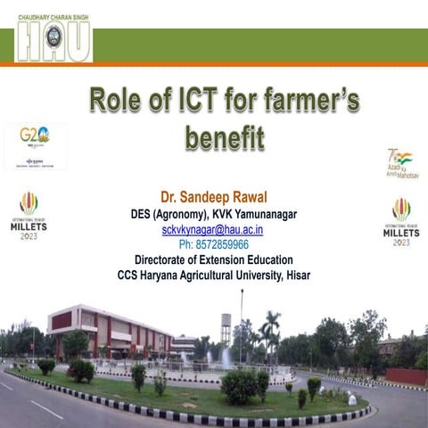 Role of Information and communication for farmers.pptx