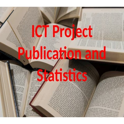 ICT FOR publication and statistics.pppresentation