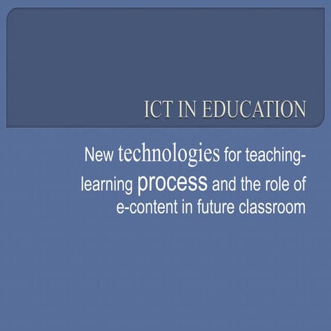 Ict future education
