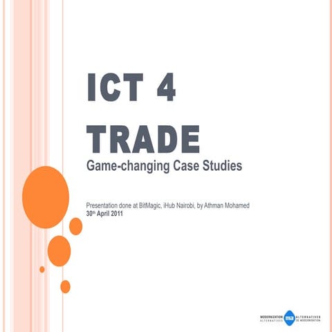 ICT 4 Trade: Game-changing Case Studies