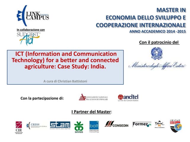 ICT in agriculture. case study india