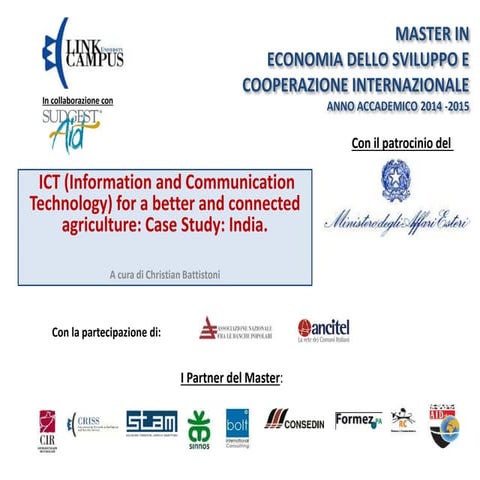 ICT in agriculture. case study india