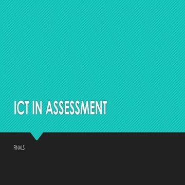 ICT IN ASSESSMENT in learning using analytic and holistic rubrics .pptx