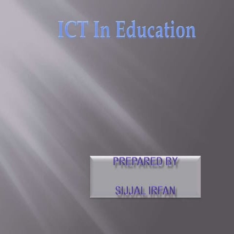 ICT in Education | PPTX