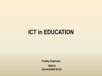 Ict in education 1 s2013