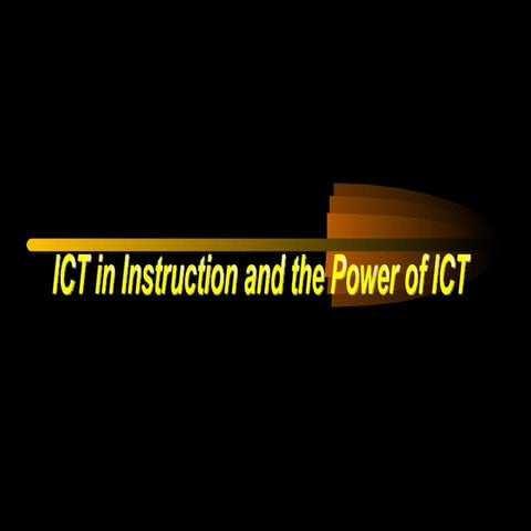 Ict in instruction