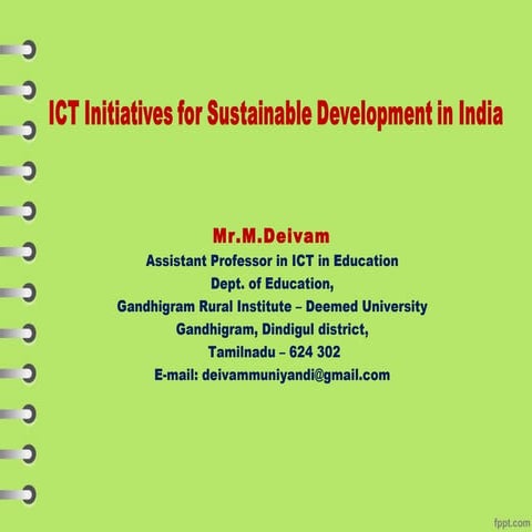 Ict Initiatives in India | PPT