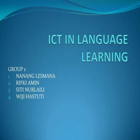 Ict in language learning   bab 2