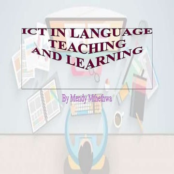 An integration in ICT and language in teaching and learning 