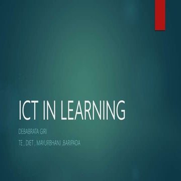Ict in learning