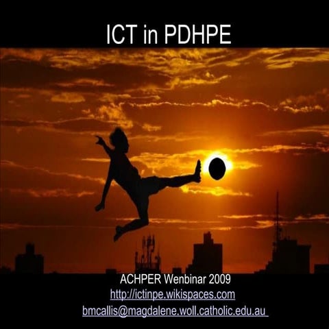 Ict In Pdhpe Achper