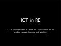 An Introduction to Using ICT in RE