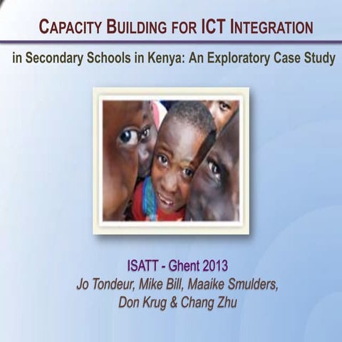 ICT in secondary schools in africa: An Exploratory Case Study 